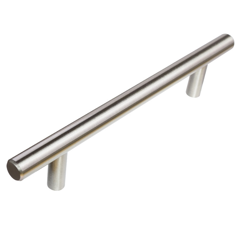 3.5 in. Satin Nickel Modern Bar Cabinet Pulls with Mounting Hardware (25-Pack)