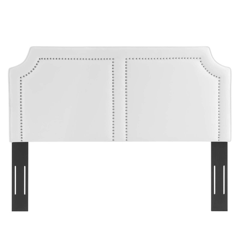 Modway Cynthia Performance Velvet Headboard, White, King