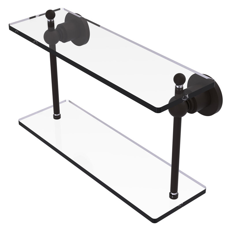 Lera 2 Piece Tiered Shelf, 16" W x 12" H, Oil Rubbed Bronze