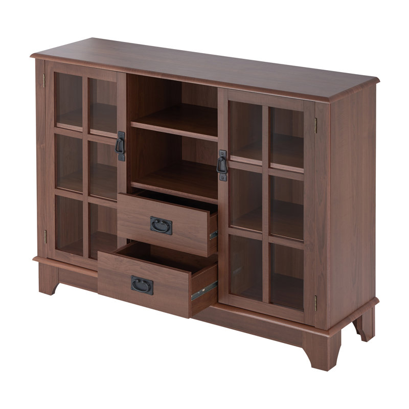 Buffet en noyer à 2 portes l 41,6 po Alleah