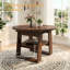 Ensemble de table de salle à manger ronde extensible de 110 à 150 cm pour 4 personnes, table de cuisine ovale en bois de style campagnard et chaises capitonnées avec étagère de rangement-1953593141-1953593144-1953593145