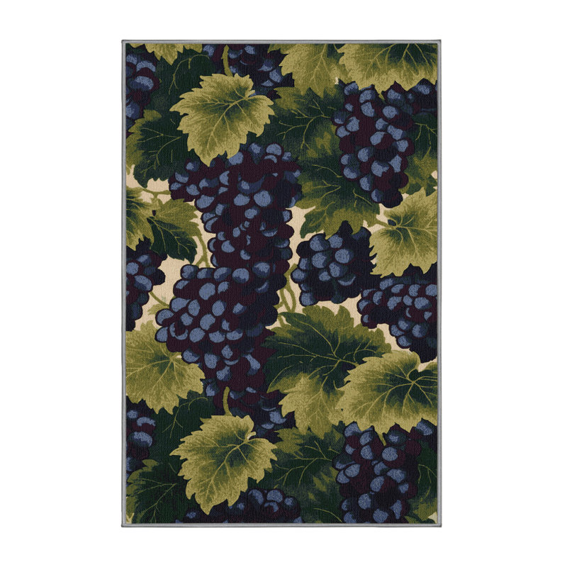  Tapis lavable raisin Muscat, Tapis de couloir 2 pi x 5 pi
