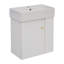 Meuble-lavabo flottant moderne avec lavabo en céramique - parfait pour les petites salles de bain, rangement à droite-100161119