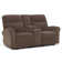Endrik 78.3" Width Wall Hugger Power Reclining Loveseat with Console, for Small Spaces Living Room and RV