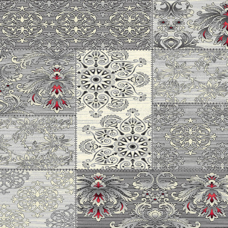 Soft Hall Carpet (2.6 x 4.9 ft), 1% Polyester, .3 in Pile Height | Antibacterial, Non-Slip Underside, 65 g/m² | Machine Washable, 3D Digital Print | Perfect for Living Room, Entryway & Bedroom Décor