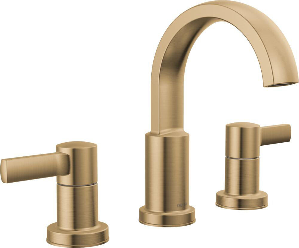 Albion Widespread Bathroom Faucet with Drain, Champagne Bronze