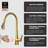Sumerain Modern Kitchen Faucet With Pull-Down Sprayer, Single Handle High-Arc Kitchen Sink Faucet-112454583