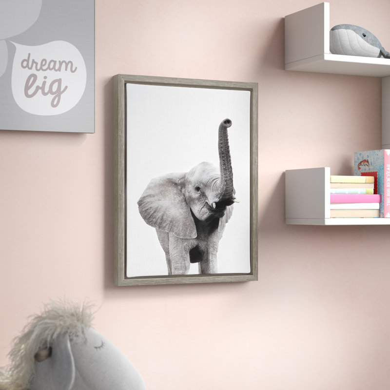 "Animal Studio Elephant" par Amy Peterson, reproduction d'art sur toile encadrée