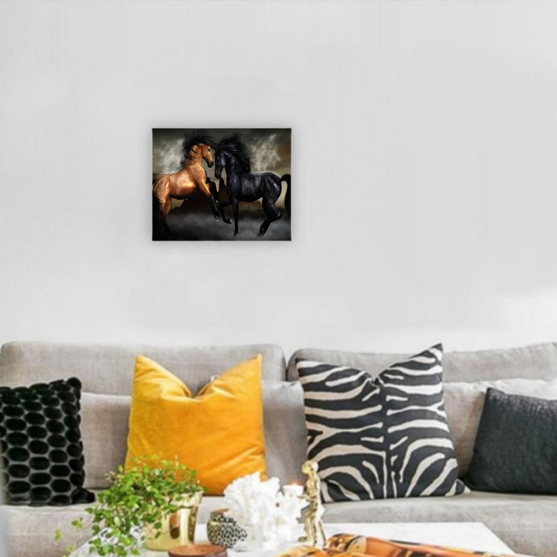 Art moderne sur toile sans cadre 12 po x 16 po