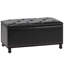Banc de rangement rembourré en similicuir Amoha