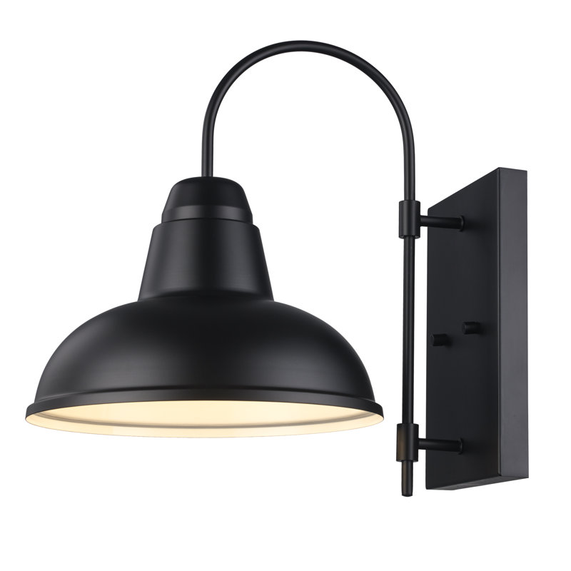 Santuci Iron Wall Light, Black, 15" H x 11" W x 15.25" D