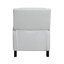 Fauteuil inclinable 1 pièce en chenille grise gris, bois massif et contreplaqué recouvert de ressorts ensachés