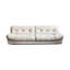 Causeuse-coussin en polyester blanc standard