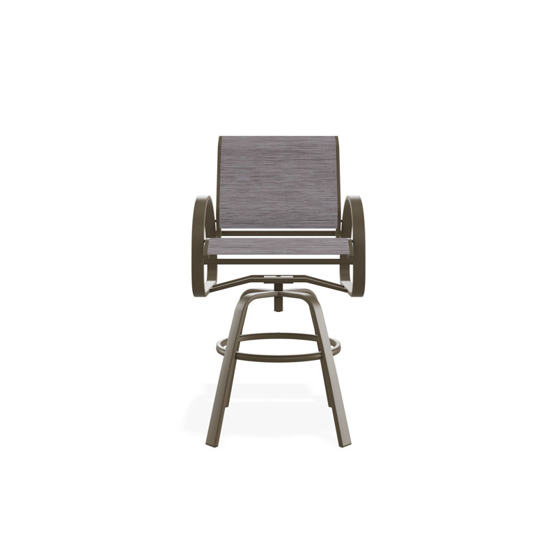 Chaise de café pivotante en aluminium Aruba II, Bois de plage, Fossile, 29
