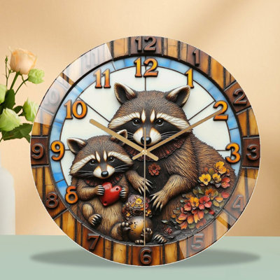 Horloge murale Raccoon