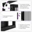 Porte moustiquaire rétractable 89 x 203 cm, cadre en aluminium robuste, conception hydrophobe unique, toile indéchirable, pliable pour porte d'entrée, patio et balcon, anti-insectes, noire-134742697-134742698