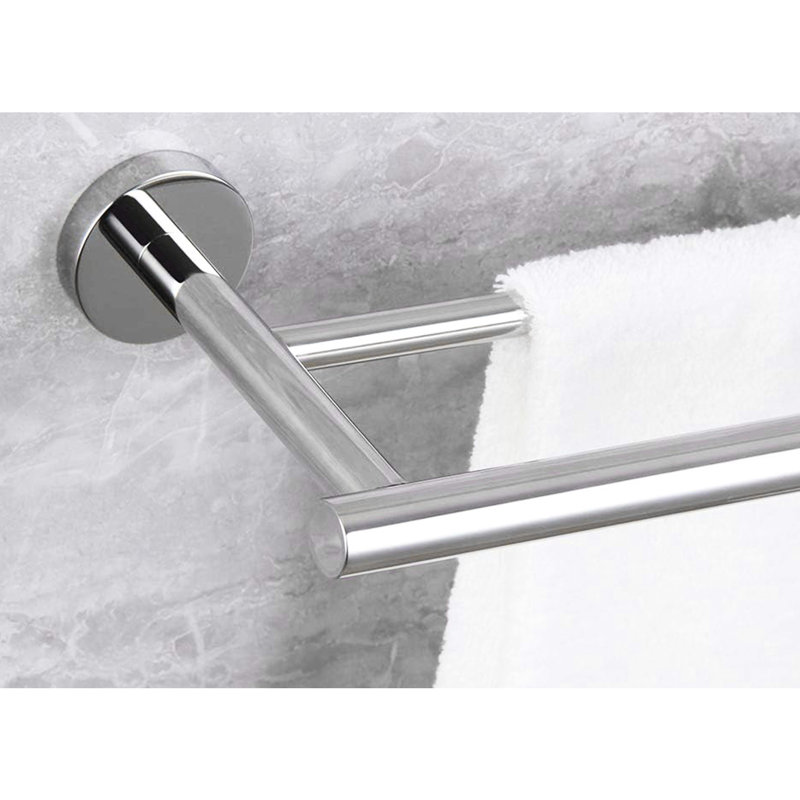 Porte-serviettes mural en acier inoxydable de 23,6 po - apparence simple, installation facile, pour plusieurs pièces dans un look moderne à la maison, à installer,