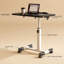 Table au-dessus du lit, table de chevet mobile pour hôpital avec bureau inclinable, table de hauteur réglable au-dessus de la table de lit-1903245457
