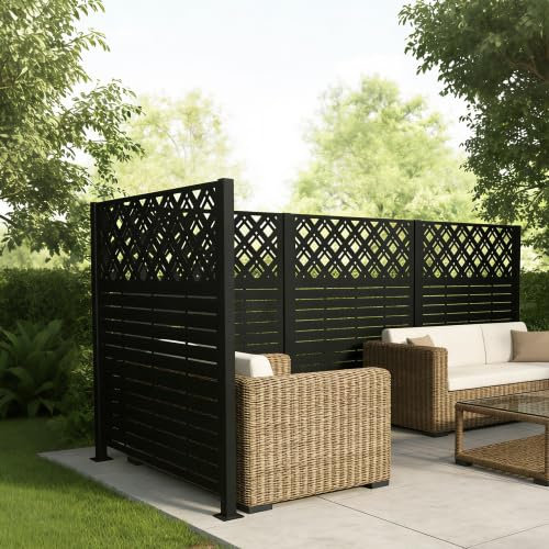 L 48 po x H 47,3 po H 2 panneaux de protection en métal pour l'extérieur