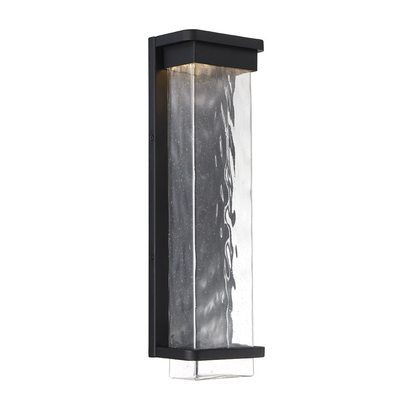 Vitrine LED Outdoor Flush Mount, Black, 21" H x 6.5" W x 4" D