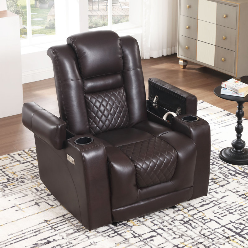 Fauteuil inclinable Barbre, Noir