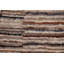 Tapis brun / gris en laine noué à la main de conception unique 5 pi 9 po x 7 pi 10 po New Age