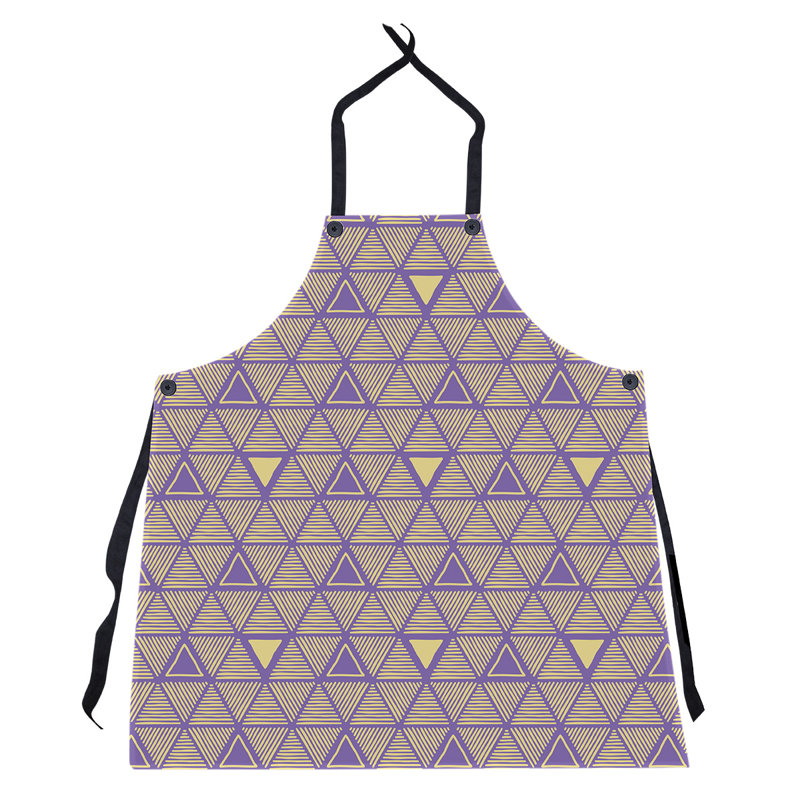 Patricia Geoffrey Bib Apron, Purple/Yellow