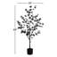 4 pi. Arbre enkianthus artificiel noir d'Halloween
