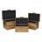 Sable Set of 3 Trunks with Gold Handles-2046904636