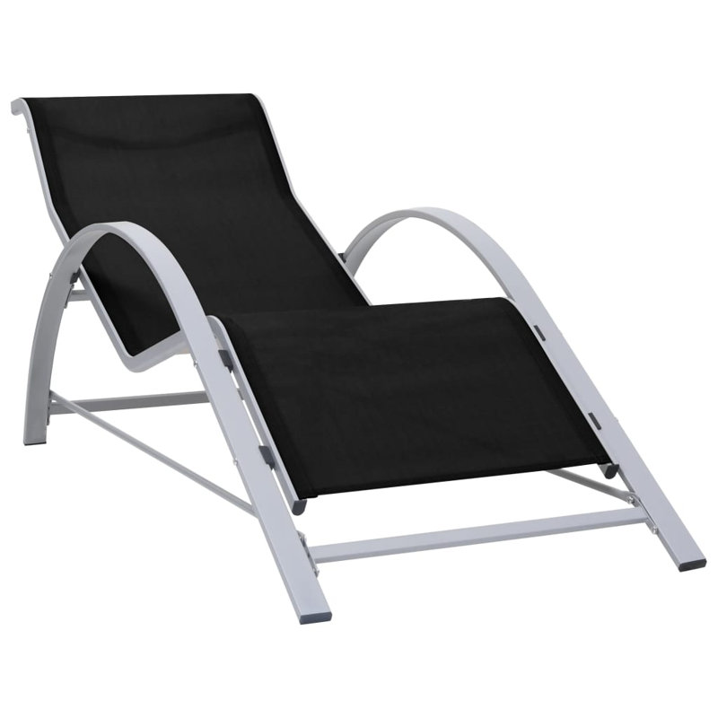 Abdullaahi 167cm Long Single Chaise, Black