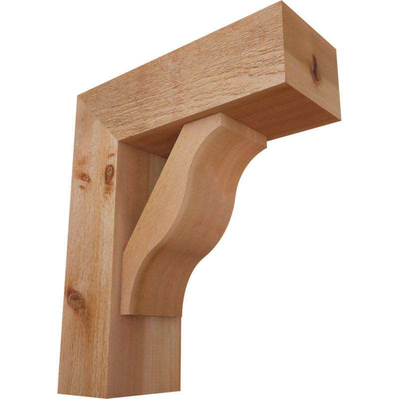 Support Funston Block avec support décalé, 26 x 22, Cèdre rouge occidental de l 8 po (scié brut)