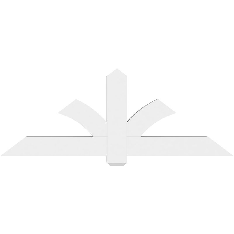 Support pour pignon en PVC Redmond, H 27 po x l 72 po (pas 9/12), P 4 po x F 6 po
