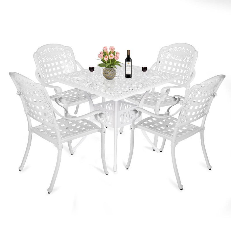 4 - Person Patio Dining Set with Square Table