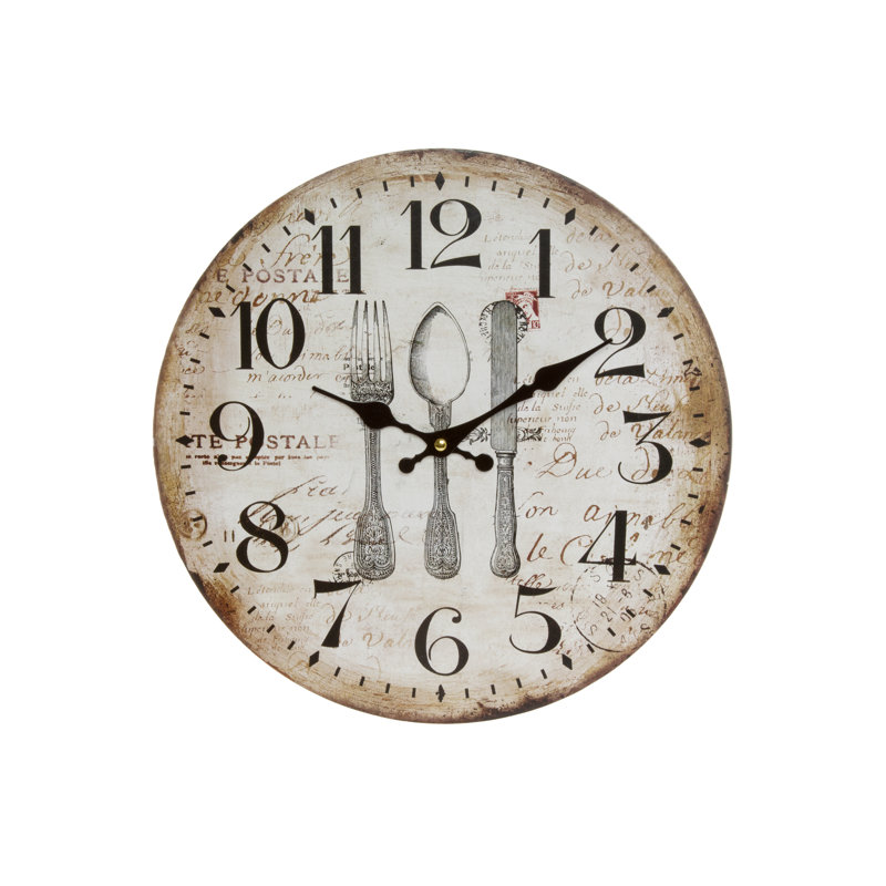 Crane Wood Wall Clock