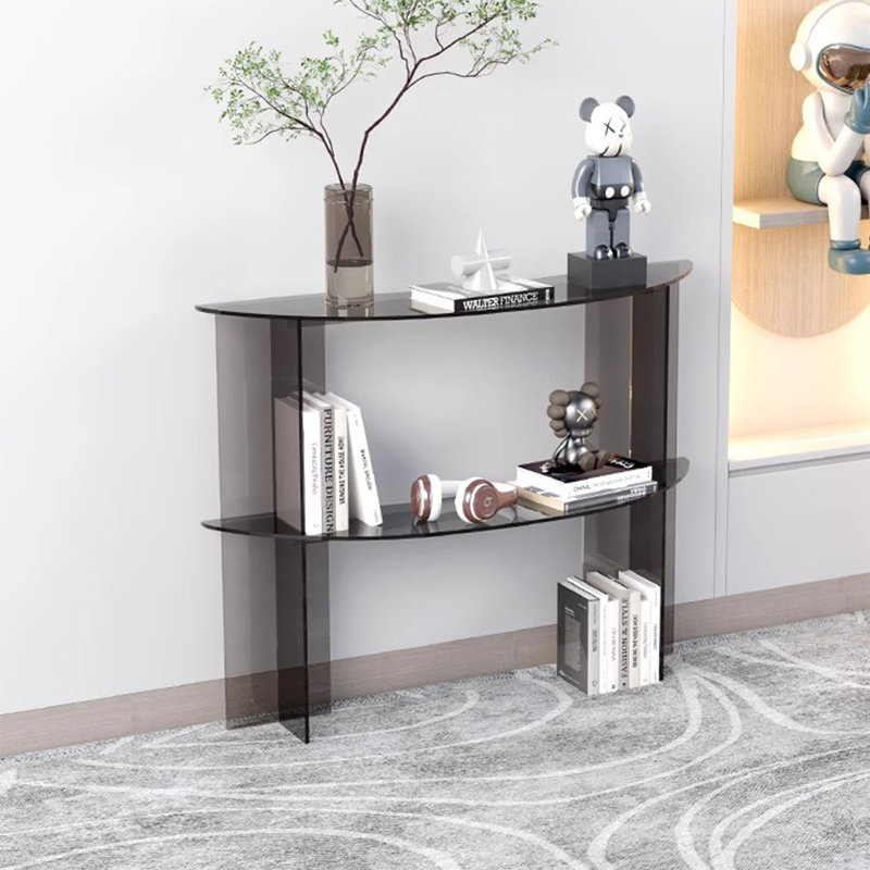 Console minimaliste en acrylique de style italien, Noir