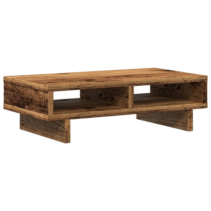 Support pour écran vidaXL, Bois ancien, H 5,9 po x l 19,7 po x P 10,6 po