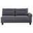 Verona Grey Loose Back Sectional Sofa