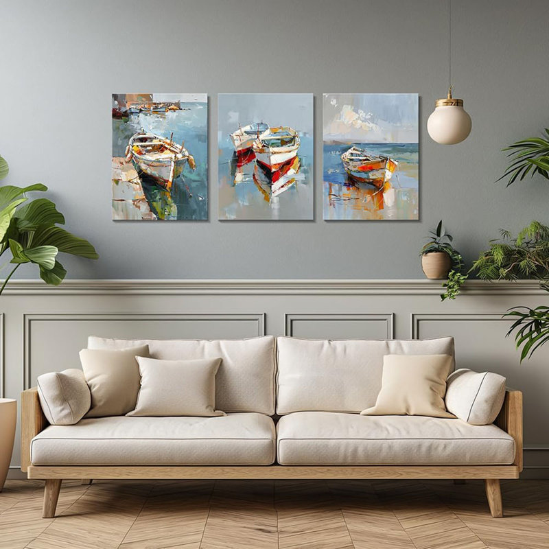 3 Piece Wrapped Canvas Wall Art