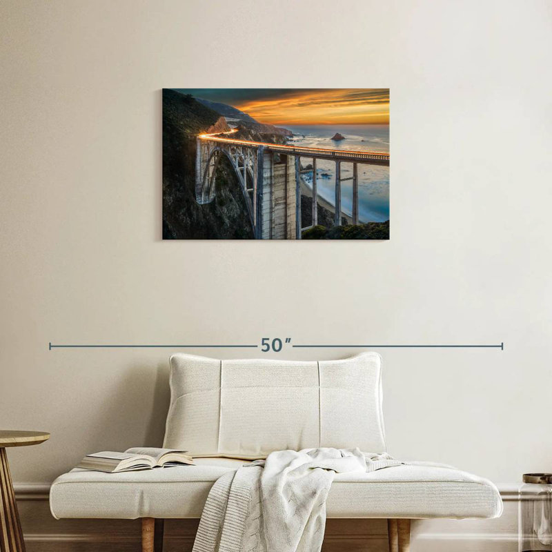 Lilie Bixby Bridge, paysage marin, H 20 po x l 30 po