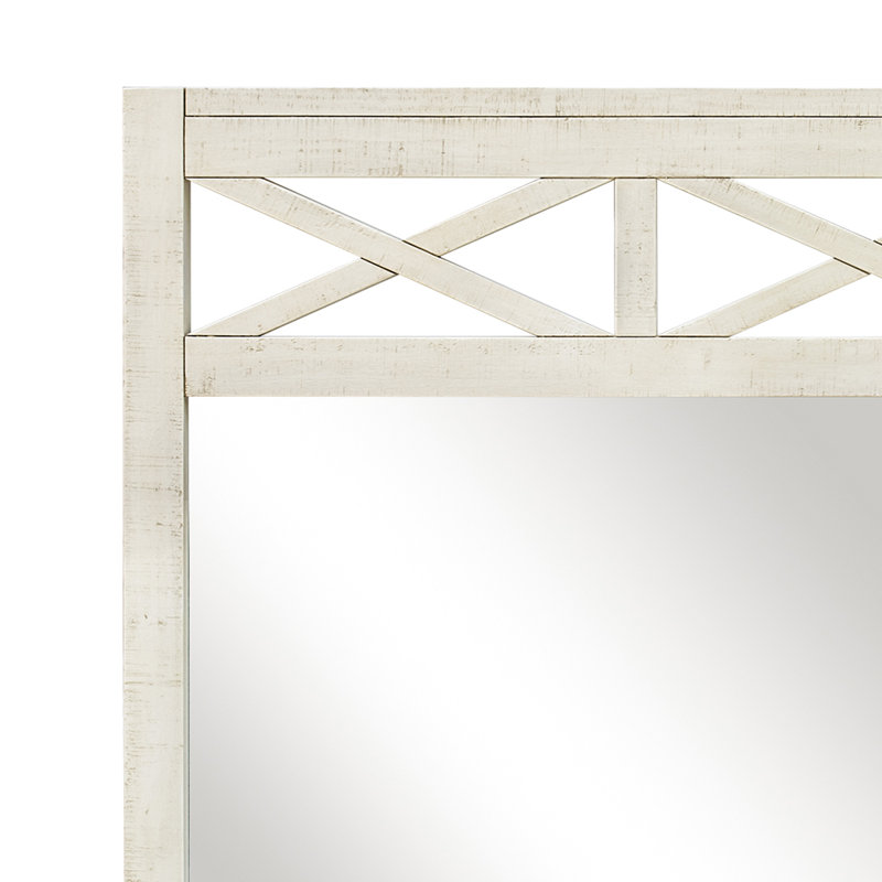Beechum Solid Wood Rectangle Mirror