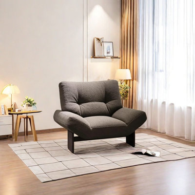 Comfy Armchair with Ash Wood Frame