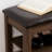 Nordic-Style Bench, Adjustable Height, Brown And Rubberwood, Concealed Storage For Keys Stool, Height-Adjustable, , Shoe Polish