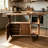 This Multi-Functional Folding Table Features A Storage Rack And Casters, Making It Suitable For Small Apartments, Kitchens, Dormitories, And Offices.