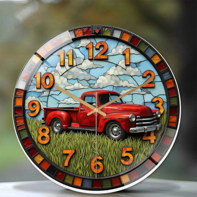 Horloge murale rétro 12 po