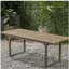 Table de salle à manger d'extérieur extensible en bois d'acacia, gris