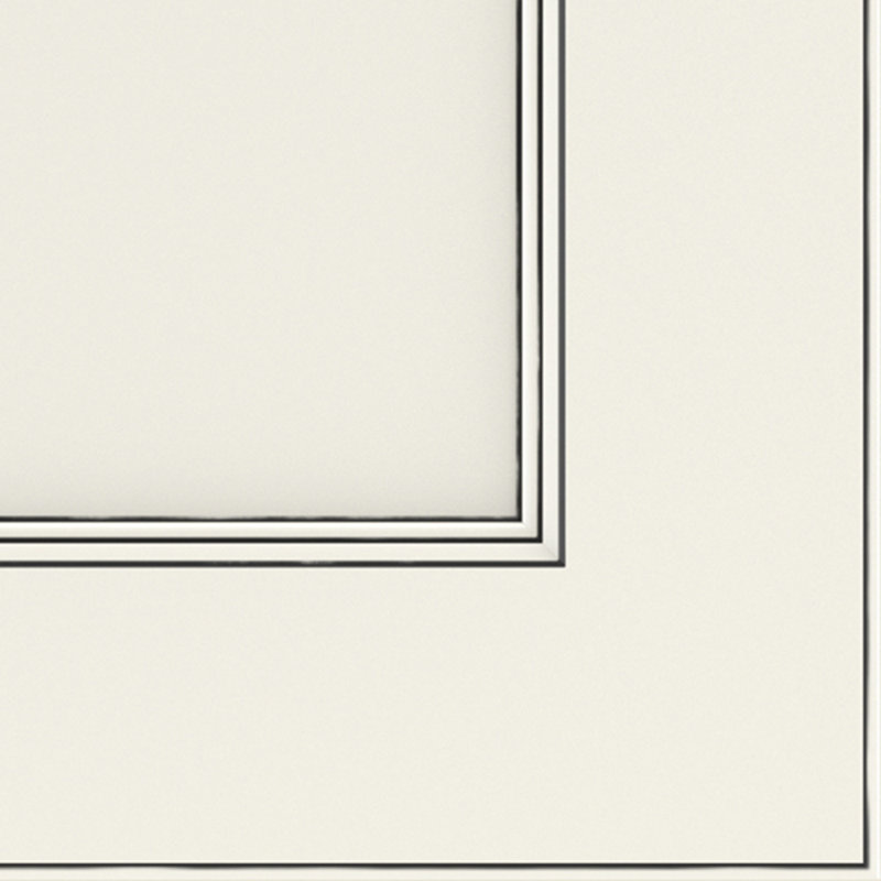 Dwelling Claredon Door Sample, Maple, Chalk w/Onyx Glaze