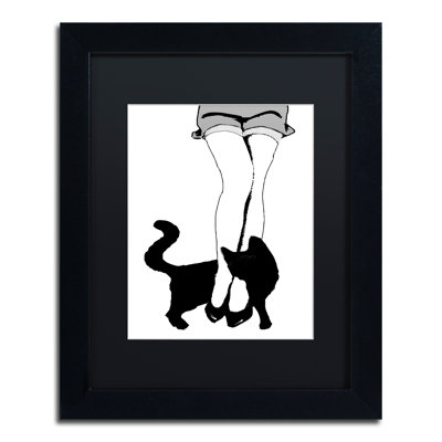 Jadaya «Black Cat», impression encadrée