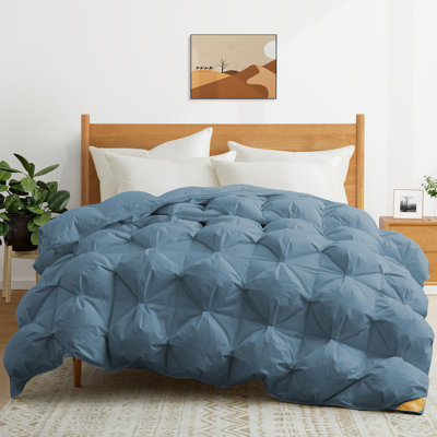 All Season 90% Down Comforter with 300 TC Organic Cotton Fabric
