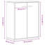 Engineered Wood Accent Cabinet