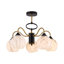 5 - Light Matte Black Chandelier Pendant